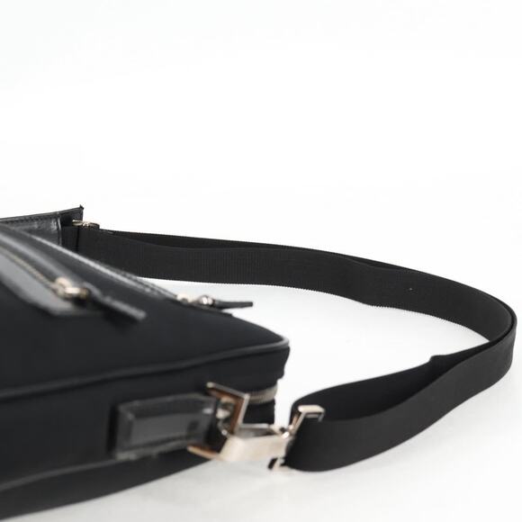GUCCI Shoulder Bag Nylon Black Silver - Picture 8 of 13